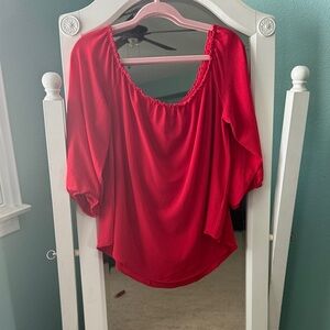 Elegant Red Women's Top